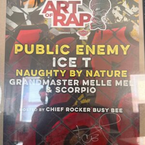 Autographed Ice-T, Art of Rap poster $100